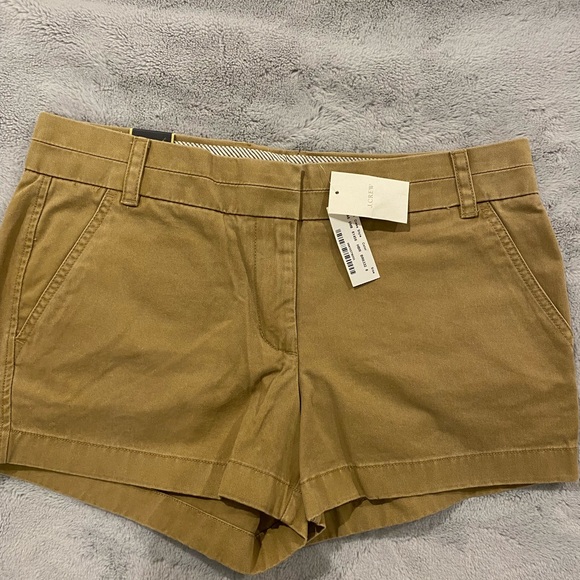 J. Short chino femme CREW US 10 grand W32 coton rose YS06